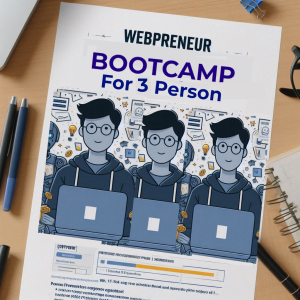 Webpreneur Bootcamp for 3 person